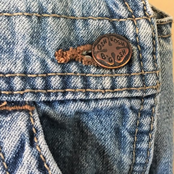 OSHKOSH Felt Logo Denim Overalls | 18M - Picture 6 of 13